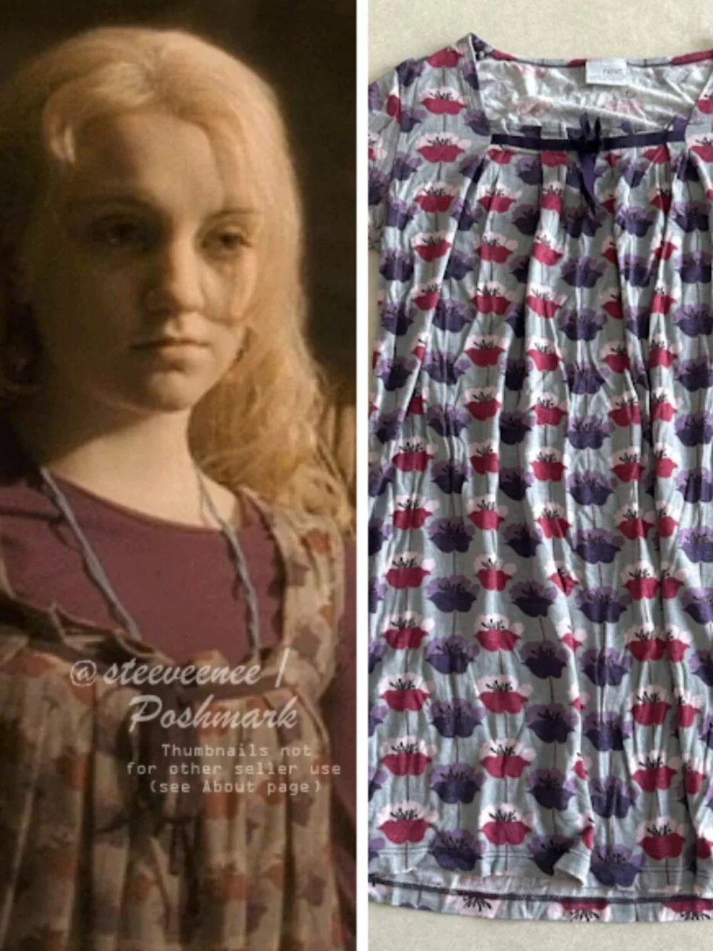 Next Kids Floral Tunic Dress ALT ASO Luna Lovegood